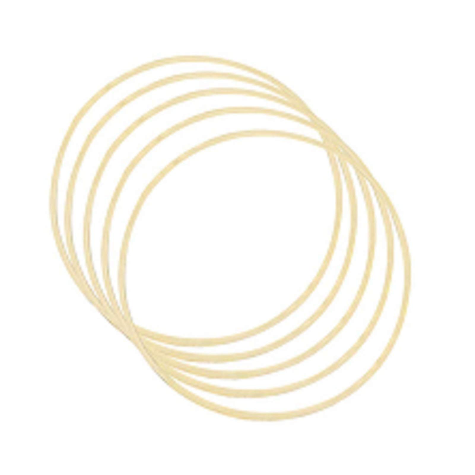 Yeenee Wreath Rings, 5 pcs Wooden Bamboo Floral Hoop Set - Wreath Macrame Craft Hoop Rings for for DIY Dream Catcher, Wall Hanging Crafts, Wedding Wreath Decor and Crafts Making (12 Inch)