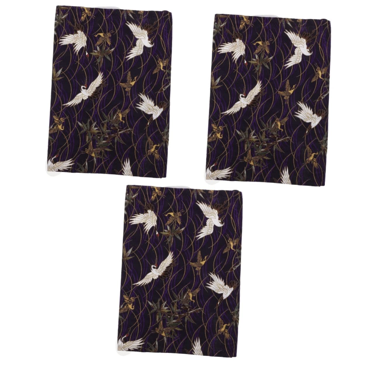 STOBOK 3piezas Cubierta De Libro Ajustable De Diseño De Grulla Dorada Funda Decorativa Para Libros Estudiantes y Oficina