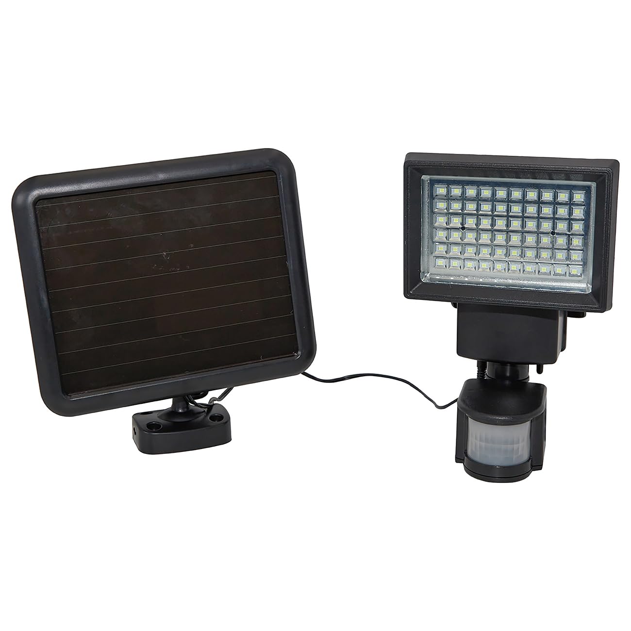 2er-Set Leistungsstarker LED Solar-Strahler mit Bewegungsmelder - Mehr Sicherheit für Ihr Zuhause - Helle 600 Lumen Aussenleuchte für Garten & Hof