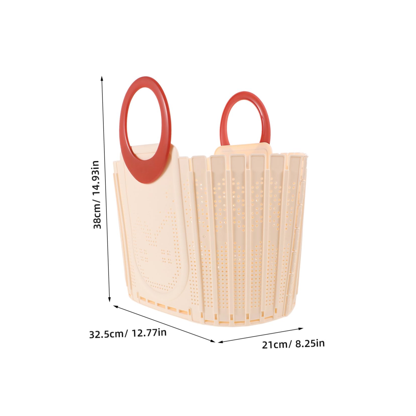 NOLITOY Cesta Plegable de Plástico para Ducha con Asa Ergonómica Organizador Colgante para Baño Ahorro de Espacio Secado Rápido para Viaje Universidad y Camping