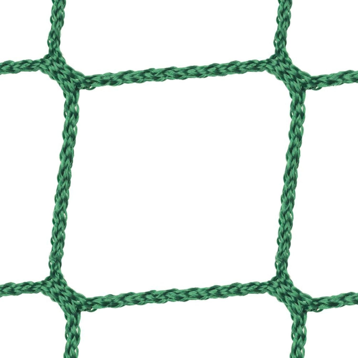 Zain Sports Cricket Batting Practice Net, Nylon Green Net 0.75mm - Thickness, Best Sports Net for Outdoor Backyard Training (Green-5x10ft)