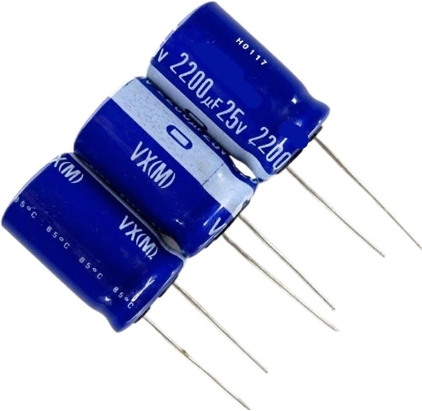 50pcs/lot VX Series 85C Fever Audio Filter Aluminum electrolytic Capacitor(50V 1UF 5X11)