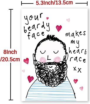 Funny Valentine's Card for Him, Mens Valentines Day Gifts, Unique Valentines Day Card for Husband Boyfriend Fiance