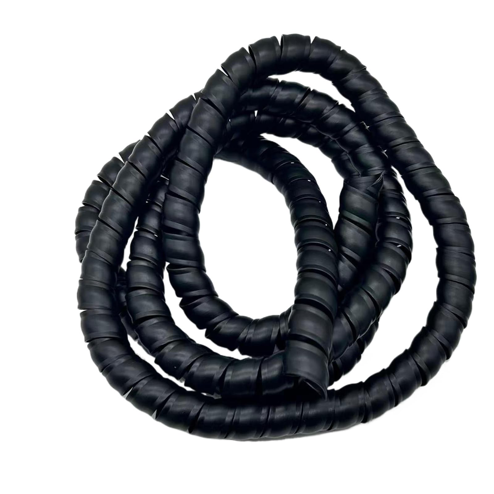 Osłona kabla, uporządkowany kabel, 1-metrowa spiralna tuleja ochronna przewodu oleju hydraulicznego Elastyczny dźwig Organizator do kabli Wąż ochronny przewodów Zapobiegający bałaganowi(Black,60mm)