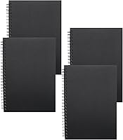 Vista 8 de YYaaloa 4-Pack A5 Lined Sketch Book Soft Cover Spiral Notebooks Journals 120 Pages 5.7" x 8.3" Cream colored paper (A5 Lined 4 color 4pcs)
