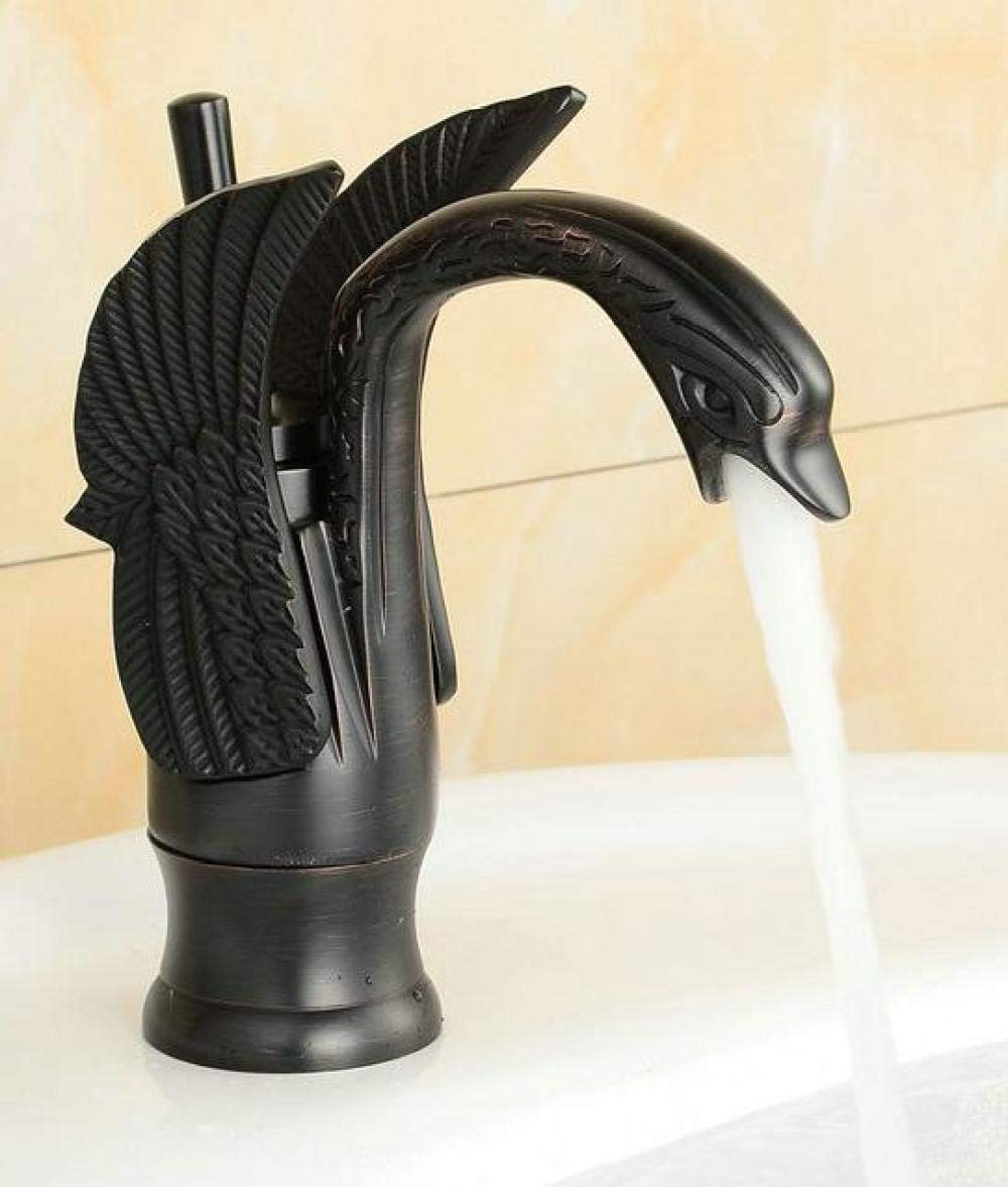 Mélangeur antique eau chaude et froide en laiton pour lavabo