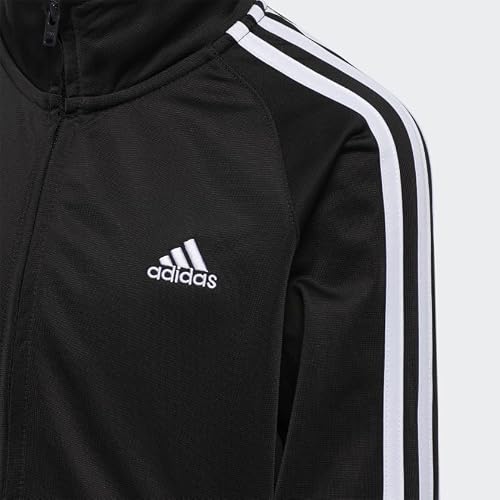 adidas Boys' Little Tricot Jacket & Pant Clothing Set, Adi Black, 5