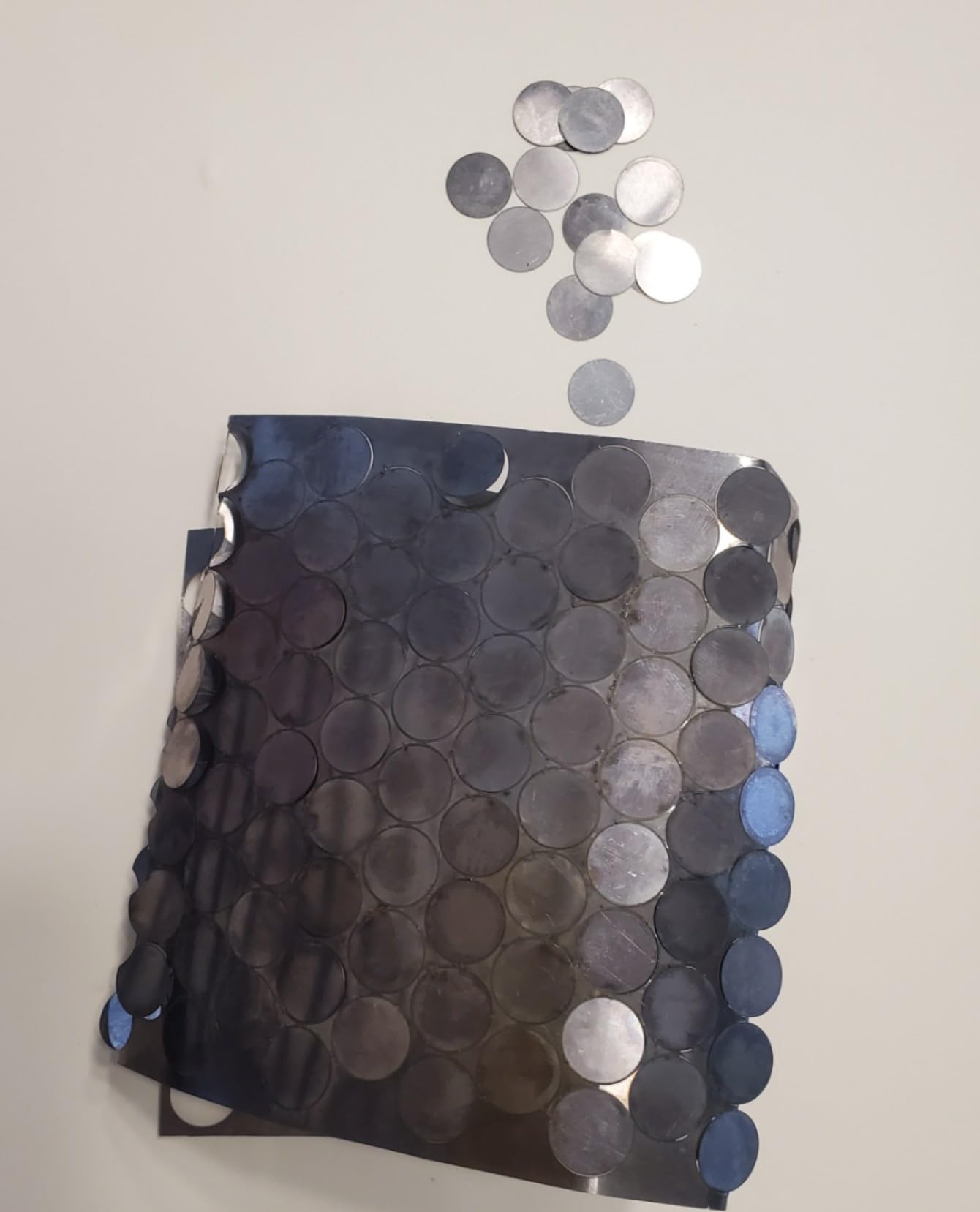 Tantalum Sheet Disc 0.2mm Thick - Pack of 20 for Aluminum and Sulfur housing​ Fluid(D12mm)