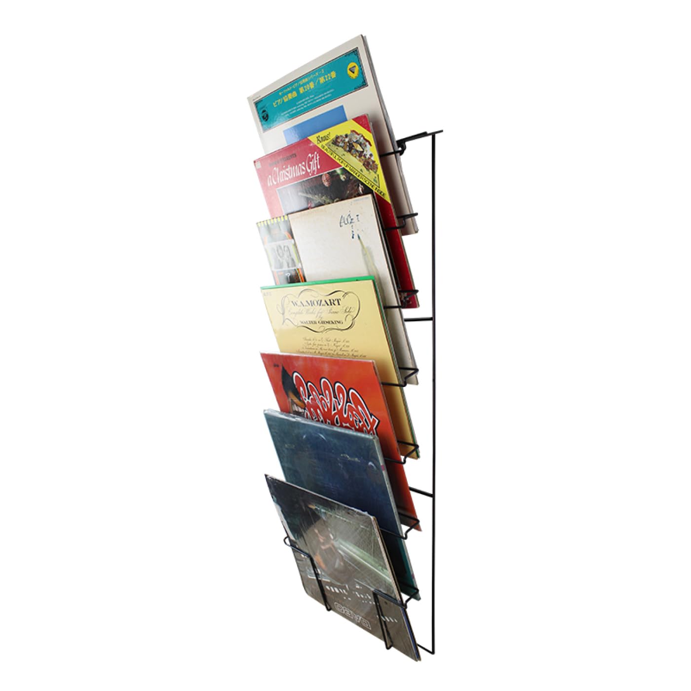 Supporto di stoccaggio per dischi in vinile LP - supporto murale per dischi in vinile