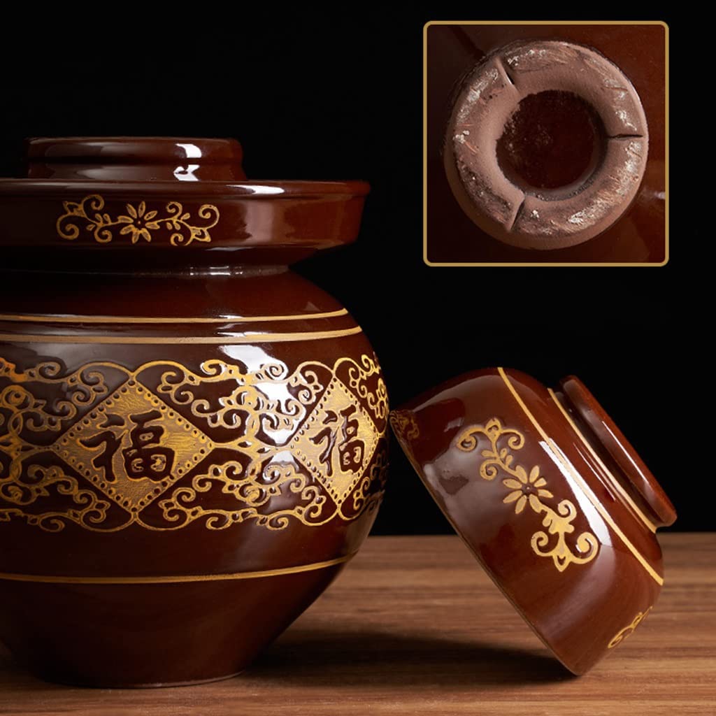 słoiki do fermentacji, Tradycyjne chińskie marynowanie słoików ceramicznych z pokrywką śluz(S)