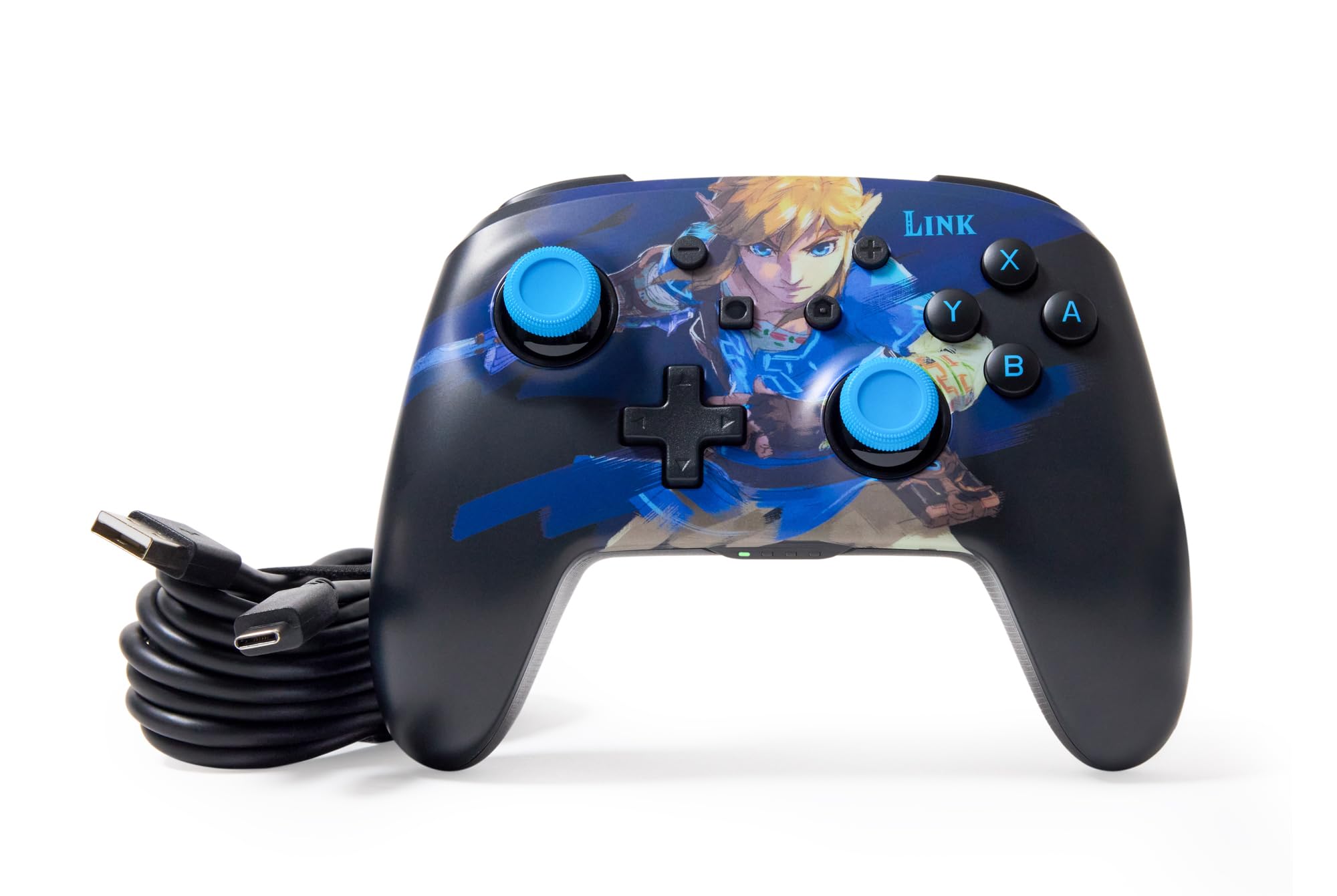 Ulepszony kontroler bezprzewodowy PowerA do Nintendo Switch z Lumectra - Pobudka Link, gamepad, kontroler do gier, kontroler Bluetooth