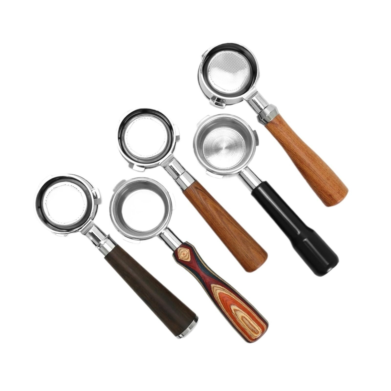 Portafiltro Sin Fondo De 58 Mm Y 3 Orejas, Compatible Con Hibrew, H7 H7a H10a, Compatible Con Breville, Mango De Repuesto Barista Max For Cafetera(58mm 3-Ear F AL)