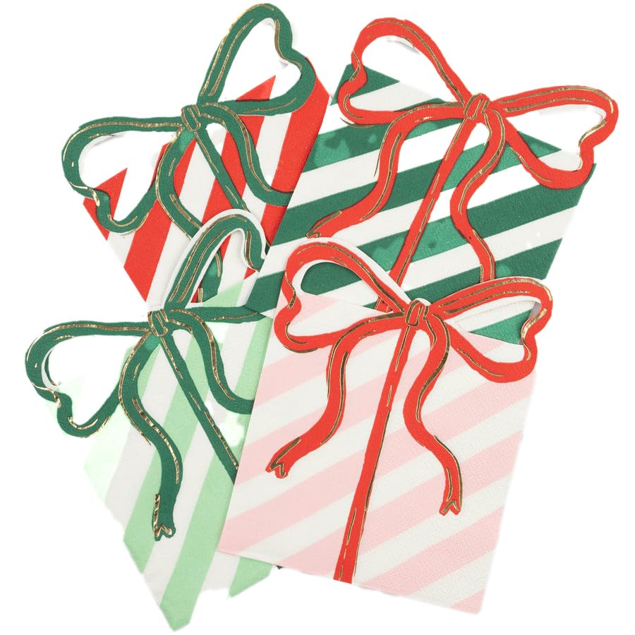 Present With Bow Napkins