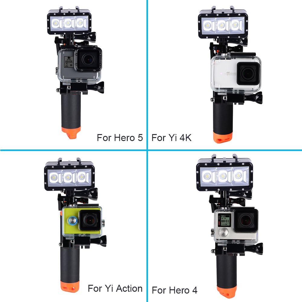 Suptig Trigger Waterproof Pistol Shutter Trigger Kit Floating Hand Grip for GoPro Hero 8 Hero 7 Hero 6 Black Gopro Hero 5 Hero 4 Hero 3+ Hero 3 Hero+LCD Yi Action Yi 4k Yi 4K+ Action SJCAM Cameras - Image 2