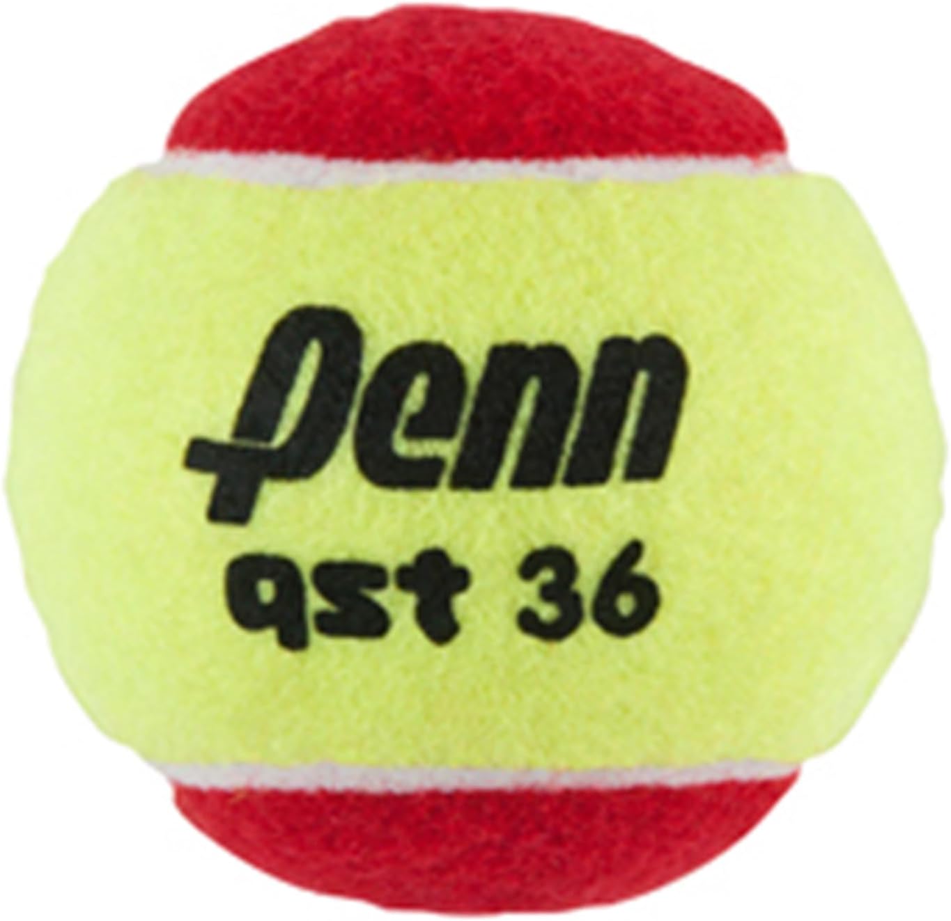Penn QST 36 Tennis Balls - Youth Felt Red Tennis Balls for Beginners, 12 Ball Polybag