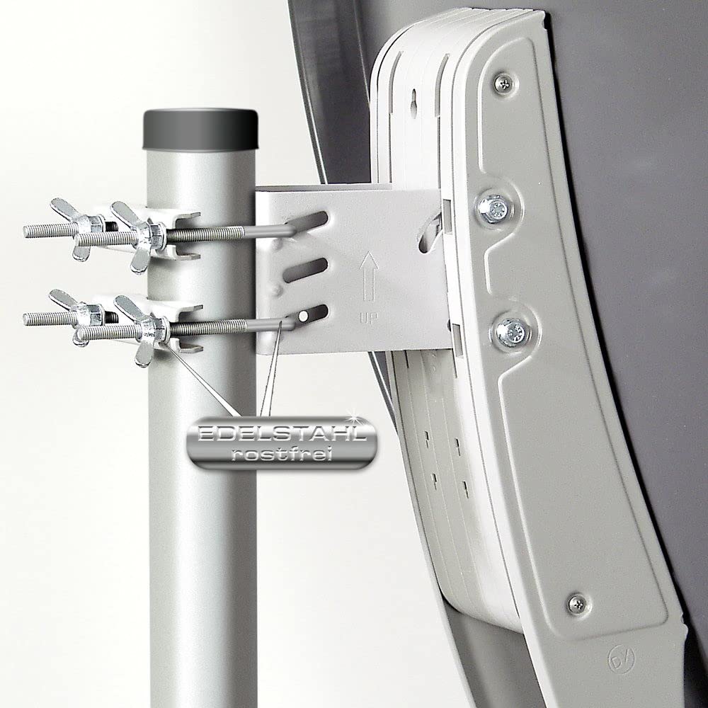 Fuba DAA 850 HD Sat Anlage - 8 Teilnehmer Komplettset Mit 85cm Alu Satellitenschüssel, DEK 407 Quattro LNB und FMT 508 Multischalter