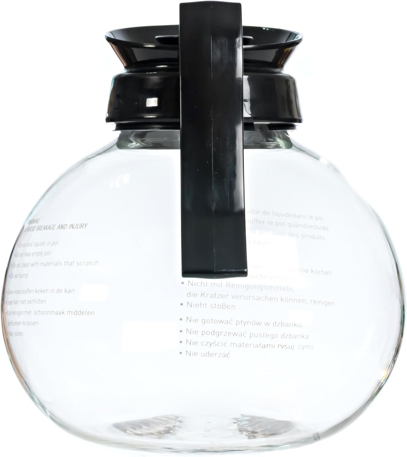 2-Pack 12-Cup Glass Coffee Decanters – Commercial Replacement Coffee Pots for Brewers – 1.8L Heat-Resistant Glass with Ergonomic Handle – Fits Most Commercial Coffee Makers – TQS CAFE