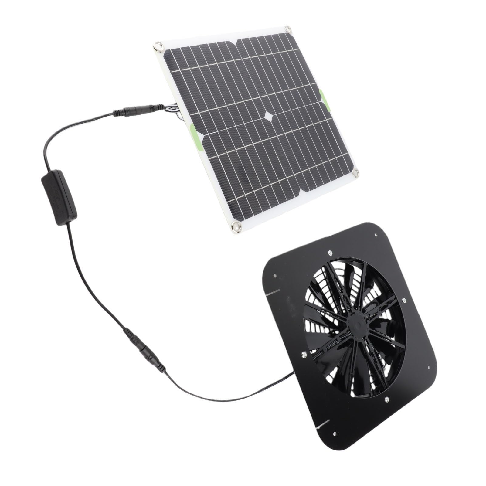 Ventilatore Solare Estrattore da 13,5 Pollici con Pannello 10W