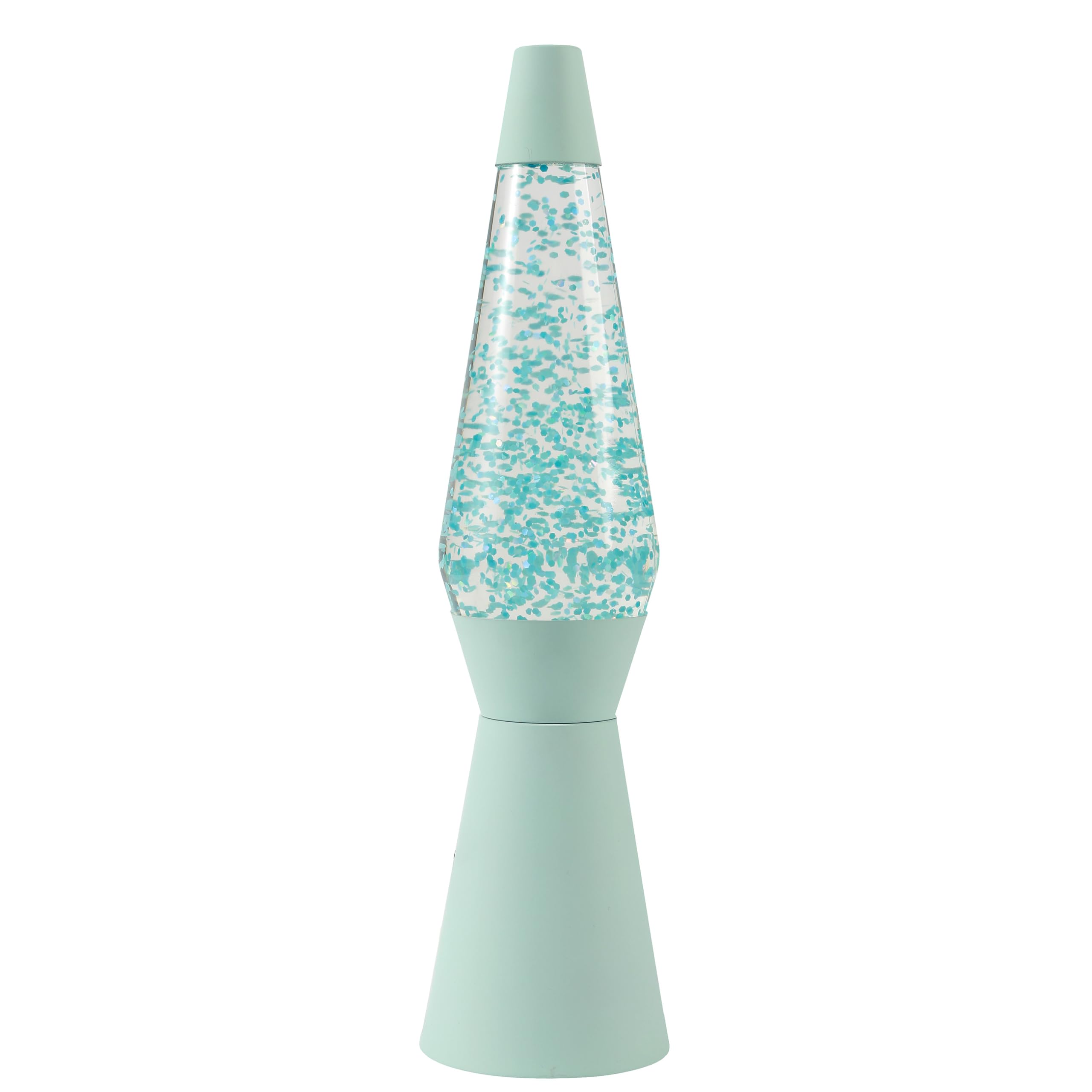 I-TOTAL - Płynna lampa lawowa 40 cm (pastelowy zielony brokat Spaceship)