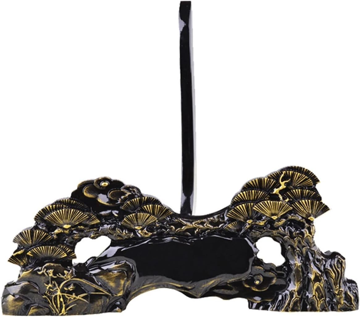 Plant Trays For Pots Porcelain Plate Rack Charcoal Carving Ornament Base Household Porcelain Plate Rack Safety Buckle Home Decoration Display Rack Plant Pot Saucers ( Size : Medium )