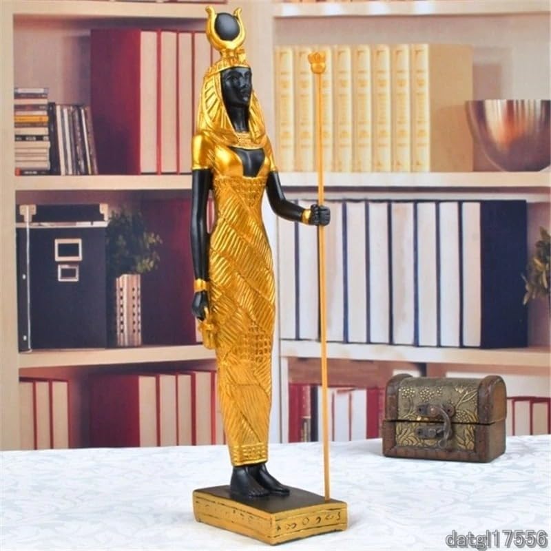 Amazon.co.jp: レア 古代エジプト ファラオ像 樹脂 黄金 クレオパトラ