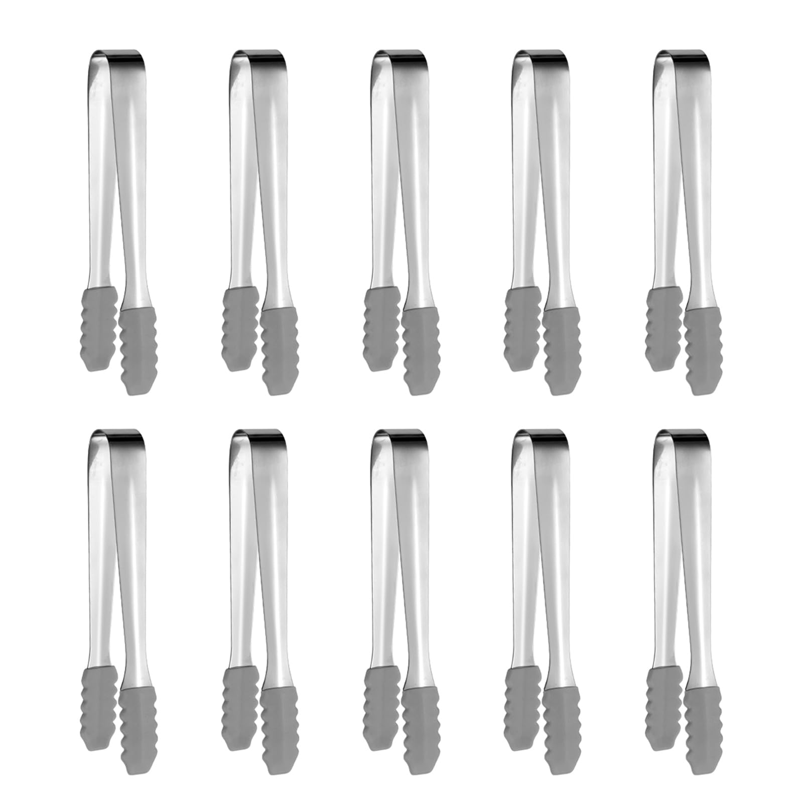 Tsophreniq Of 10 Ice Tongs Coffee Sugar Practical Utensils for Various Gatherings Bread