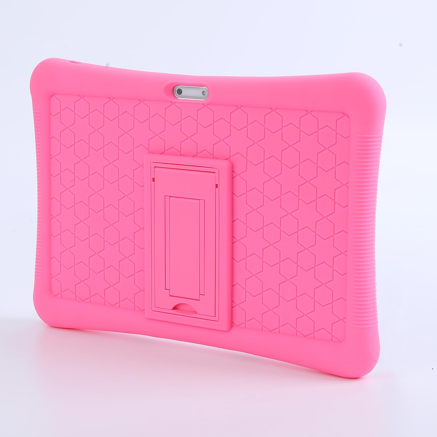 niuniutab Tablet Bambini 10 Pollici,RAM 4GB/64GB, Tablet Android 13,Adatto per la certificazione GoogleWifi,Controllo Parentale,Kids Space,con Custodia Antiurto(ROSA)