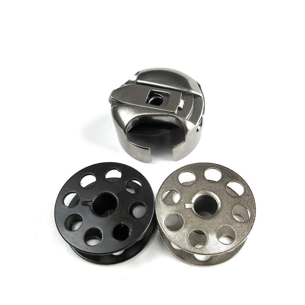 evernice 2 Bobbin Case+20 Bobbins for Consew 205Rb 206Rb Walking Foot Machine 18045