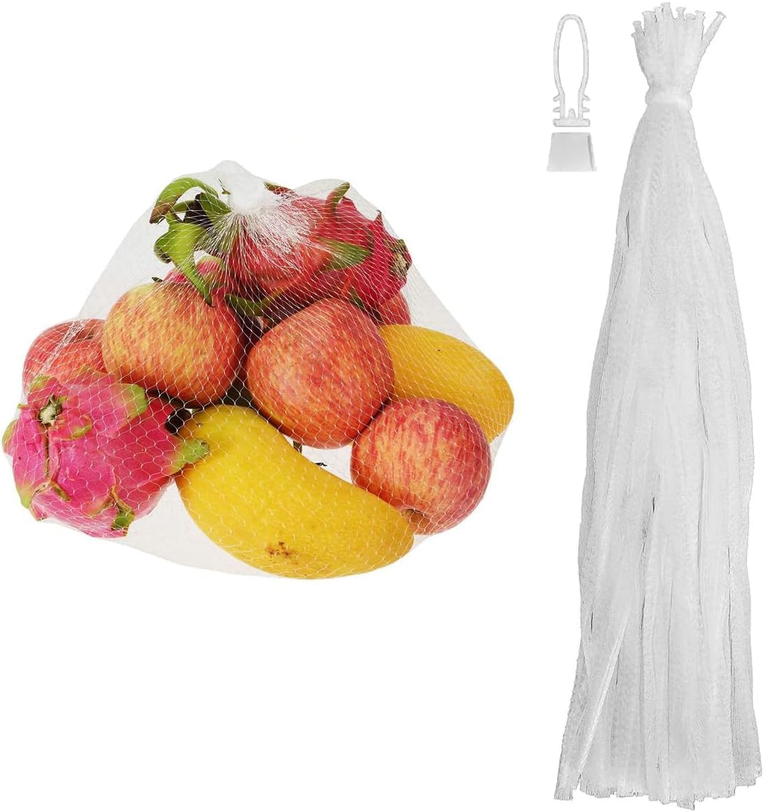 100Pcs Reusable Mesh Produce Bags - Reusable Produce Bags Mesh Produce Bags Reusable Washable Seafood Boil Bags Fruit and Vegetable Storage Bags - Reusable Vegetable Produce Bags Mesh Grocery Bag