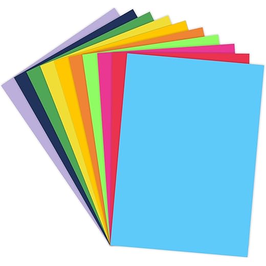 A4 Premium Neon Color Paper Pack of 100 Sheets