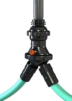 Galcon Alternator Valve Dual Outlet Tap Timer Automatic Watering System, Universal, Black GAY1S0312P0