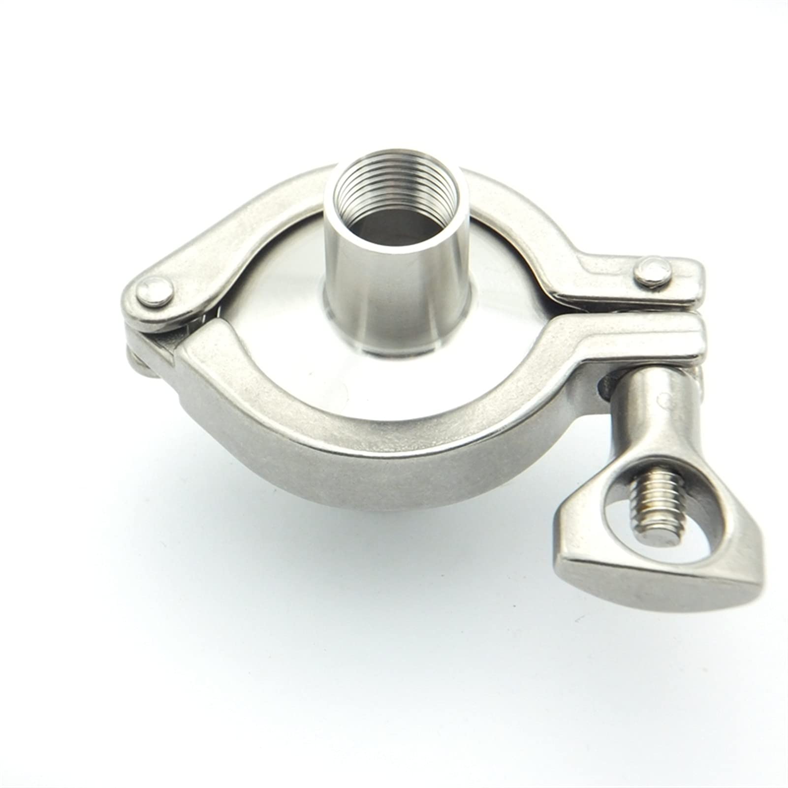 Genérico 304 Juego de Accesorios de tubería Sanitaria de Acero Inoxidable 1/4 "BSP Hilo Femenino Ferrulo + 1/2" Tri Skramp + Silicon Junta