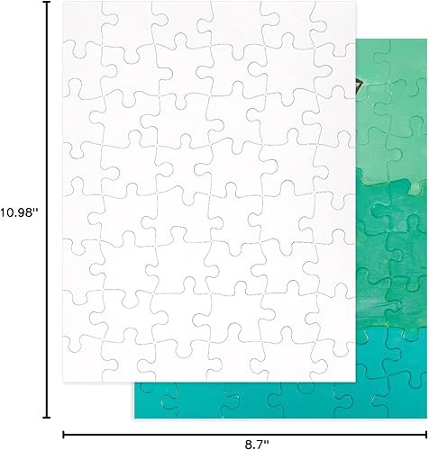 Miniatura 9 de Juvale Rompecabezas en blanco para dibujar, espacios en blanco y manualidades de bricolaje, haz tu propio rompecabezas y diseños personalizados a