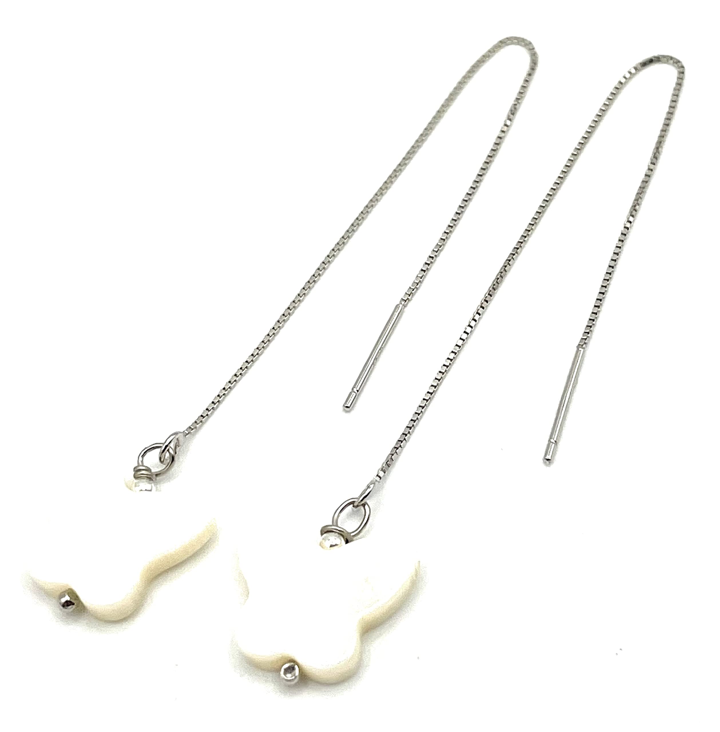 Pendientes de Mariposas Blancas de Nacar, Plata 925, Joyas Artesanales Minimalistas, Piedras Naturales, Regalo para Mujer