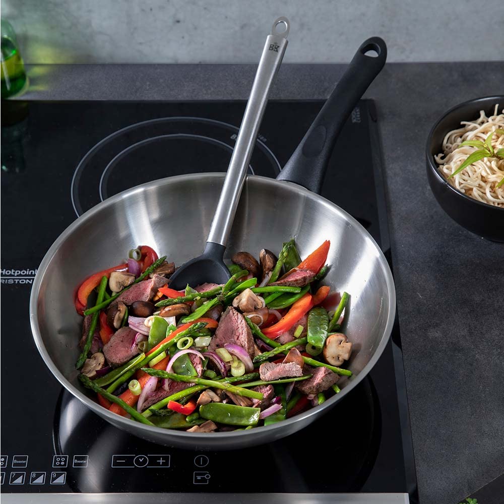 Padella Wok BK Bright Acciaio Inox 28cm - Per Induzione E Forno - Foto 5