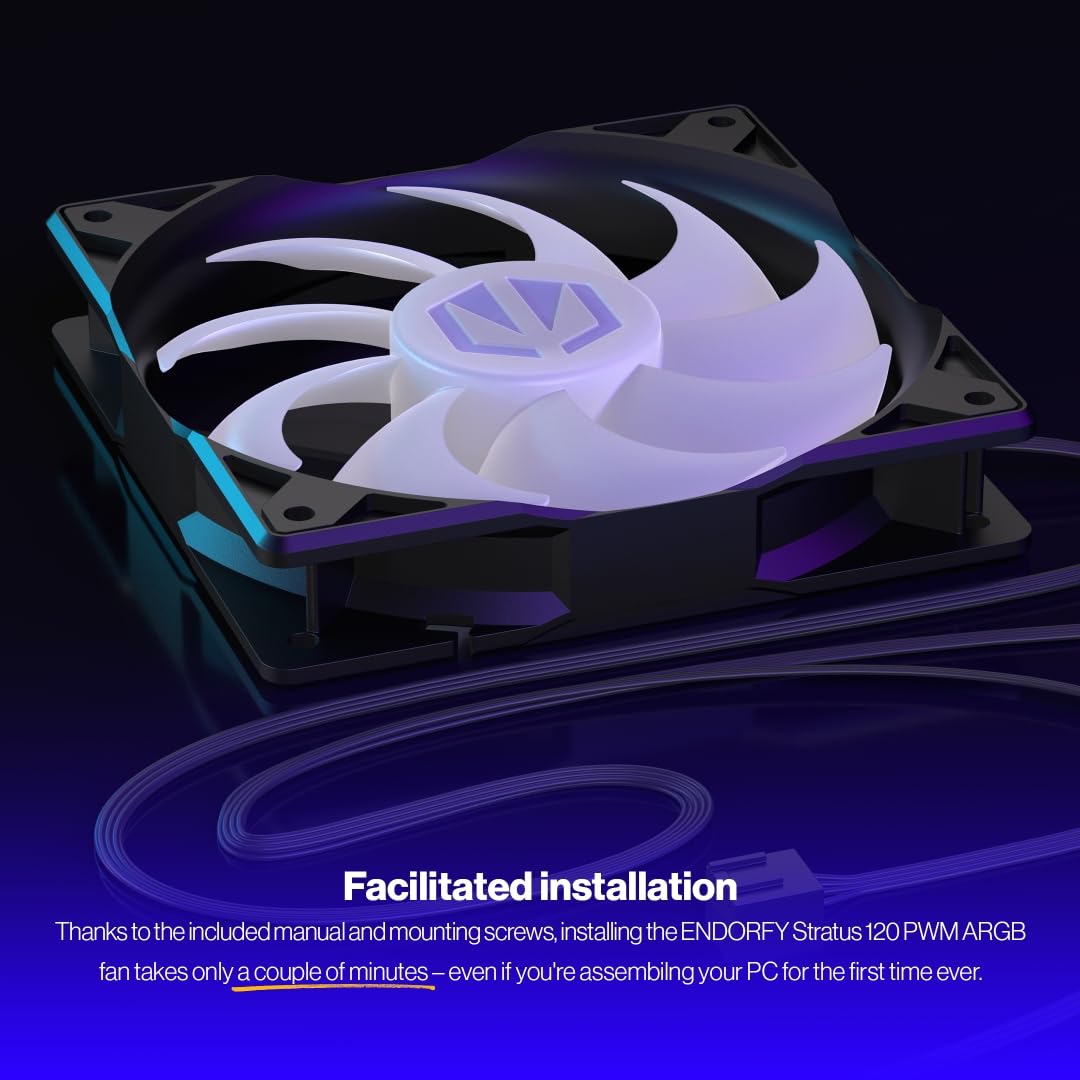 Case Acc Fan 12cm Endorfy Stratus 120 PWM ARGB