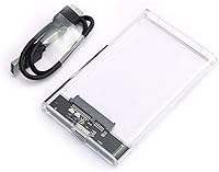 Vista 1 de DEVMO USB 3.0 2.5" SATA Disco Duro Caja Externa HDD Clear Case Durable 2.5 Pulgadas para SSD, Soporte UASP SATA III Portátil Diseño Sin Herramientas