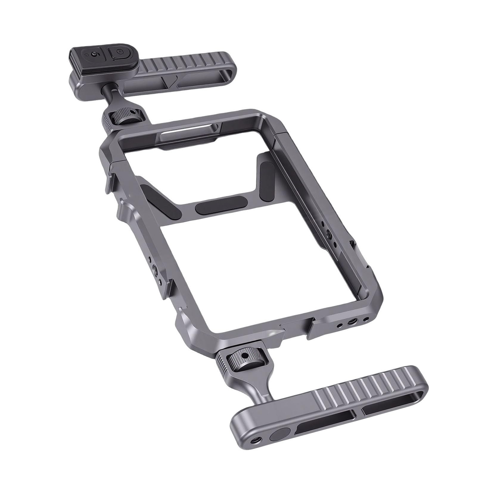 Topiky Impianto Video per Telefono, Gabbia Stabilizzatore per Smartphone con Telecomando Bluetooth, Impianto Portatile in Lega di Alluminio per Riprese Cinematografiche, Fotografie, Vlogging
