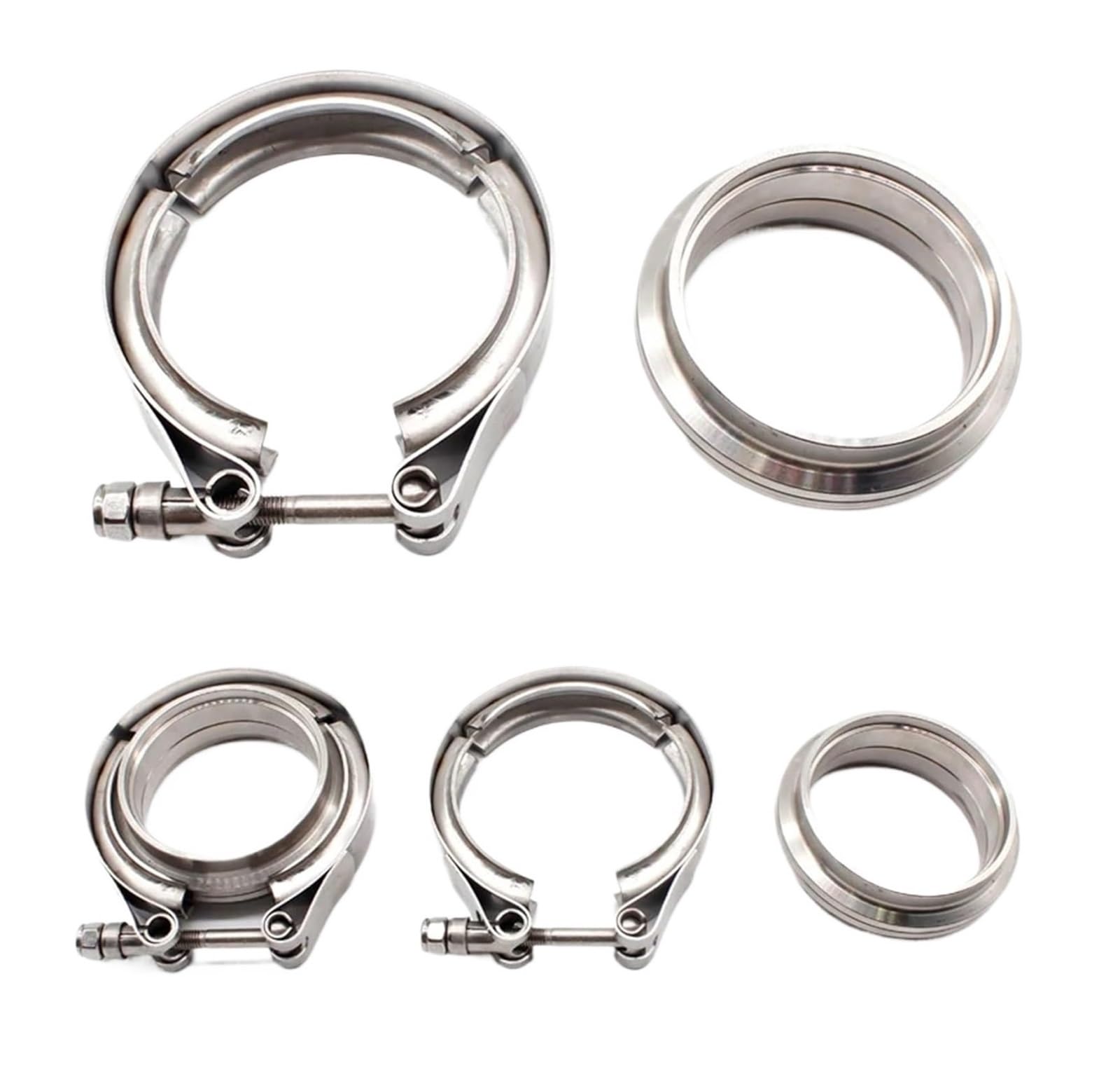 Abrazaderas para mangueras de escape y kit de brida de acero de 2-4 pulgadas