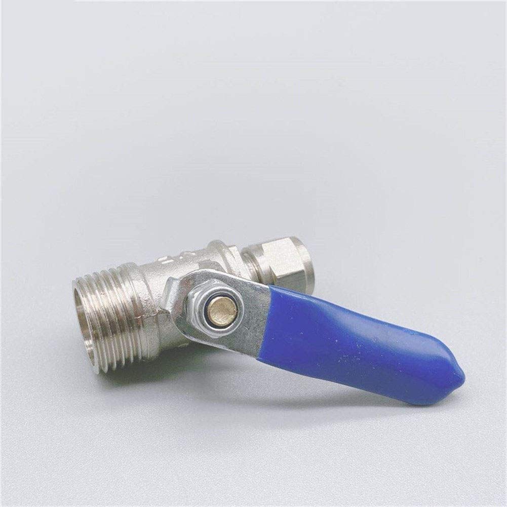 PVC 10pcs valvola a Sfera di Rame da 1/4" 3/8" 12" Filettatura Maschio a 6/8 / 10mm Tubo Quick Connect RO osmosi inversa PVC Tubo (Specification : 14, Wiring Control : 10mm)