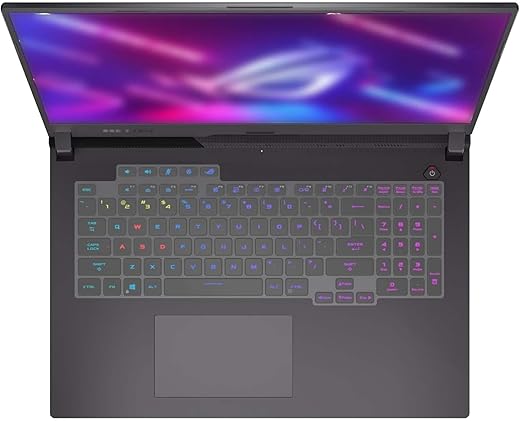 MiNGFi TPU Keyboard Protector Cover for ASUS ROG Strix Scar 17 (2022) G733Z G733ZW G17 (2021) G713QR G713RM G713QE Transparent
