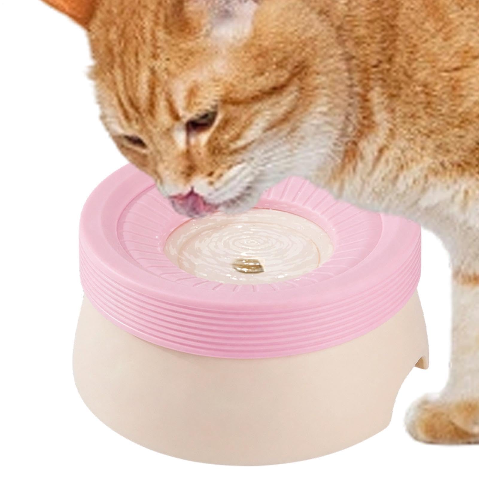 Gamelle d'eau pour chien anti-débordement et chat avec disque flottant amovible