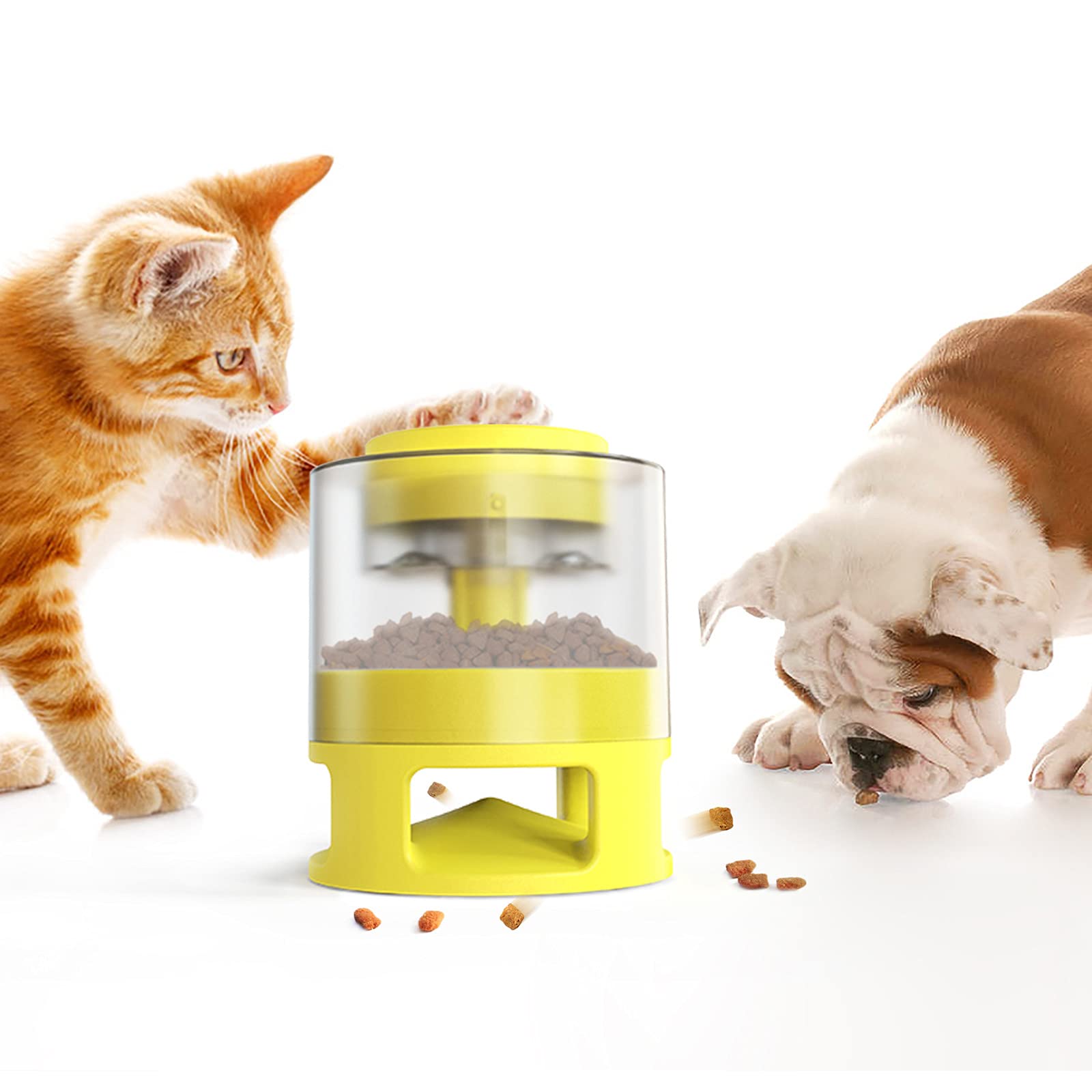 Dispositif amusant de fuite de nourriture pour stopper la gloutonnerie des chiens et chats