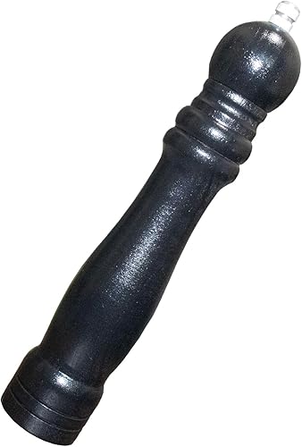 TooWoom Juego de molinillo de sal y pimienta, 2 piezas de molinillo de pimienta de madera de 8 pulgadas con cepillo de limpieza, molino de pimienta