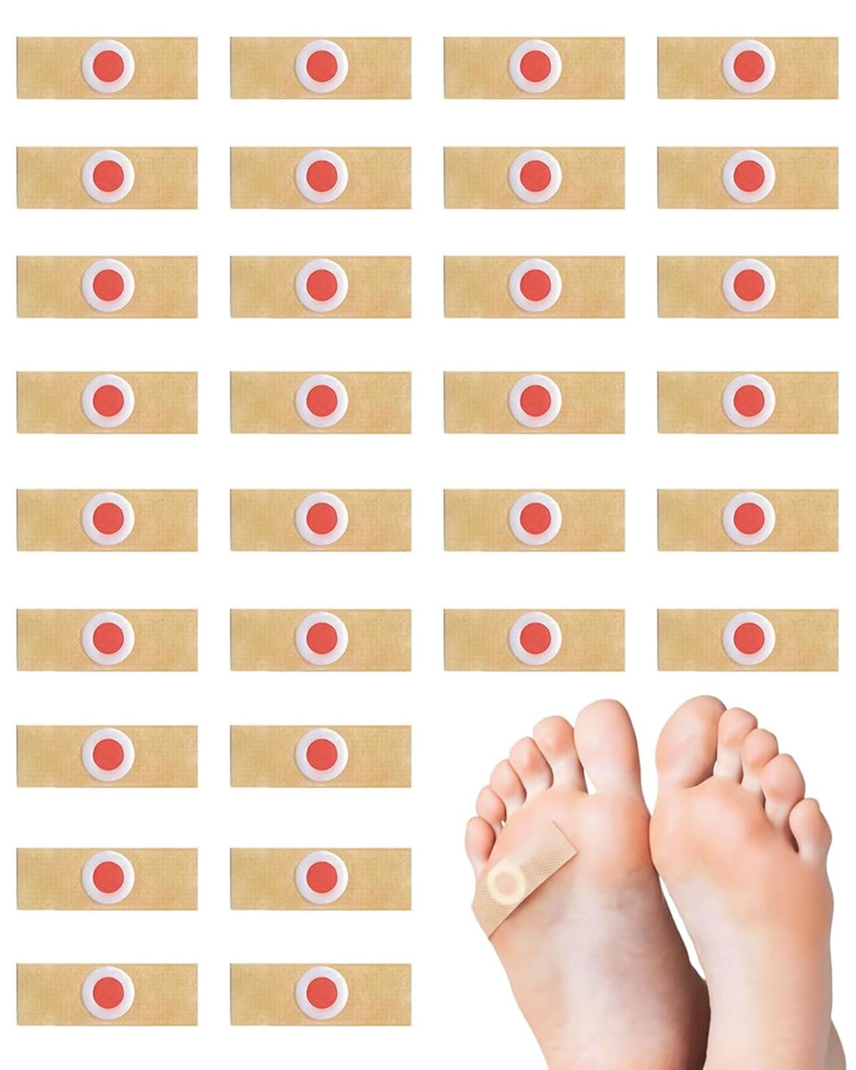 30pcs Almohadillas Quita Verrugas Protectores Con Cuscinetes Suaves Para Alivio Del Dolor De Verrugas Y Callos En Pies Para Comodidad Y Protección Diaria
