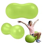 Gaiam Kids Active Seat Peanut Shaped Bounce Desk Chair -Exercise Yoga Balance Sitting Ball - Sensory Toys- Flexible Seating, Wiggle Seat for Boys and Girls - Lime