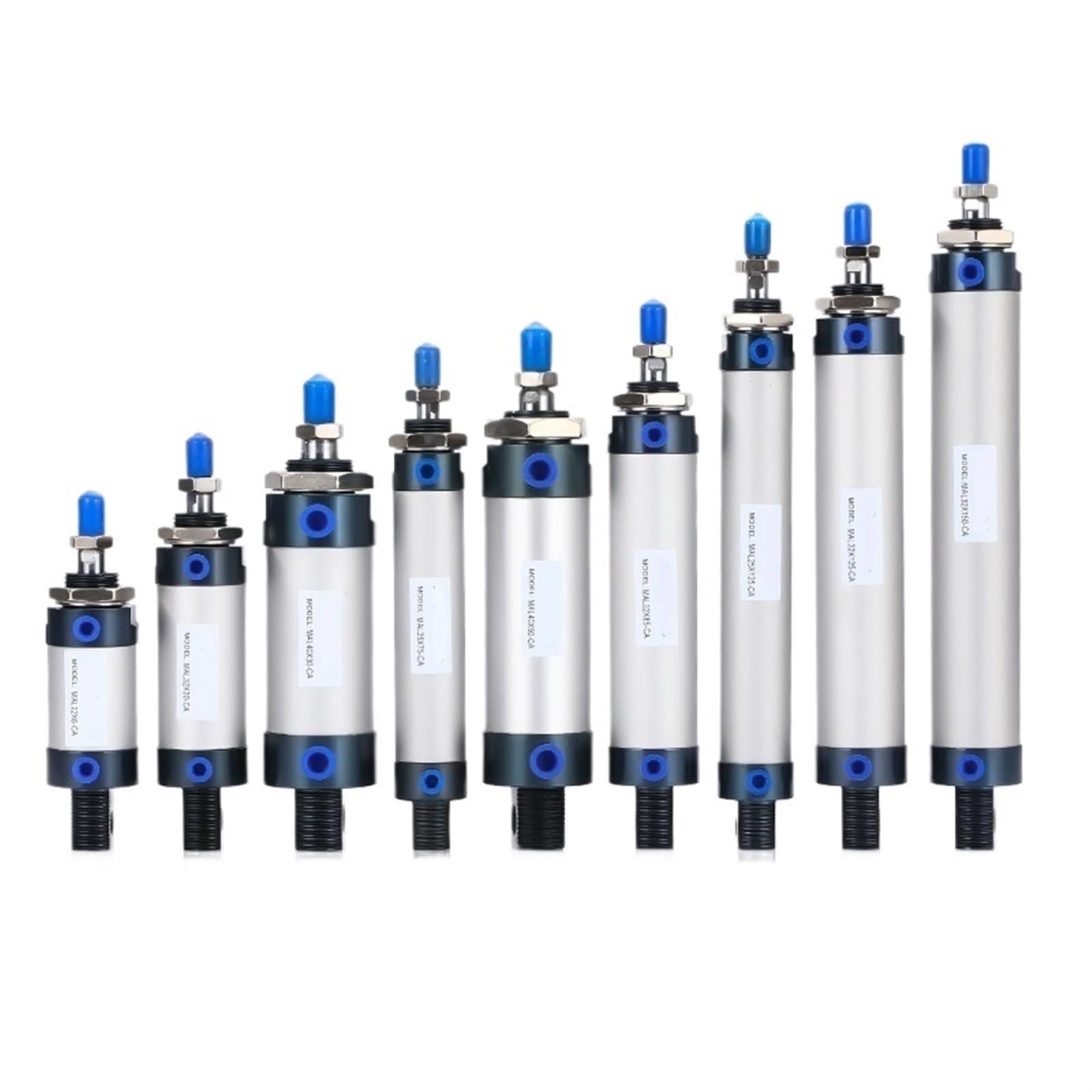 Mini cylindre aluminium MAL40X30SU usiné haute tolérance pour automatisation pure