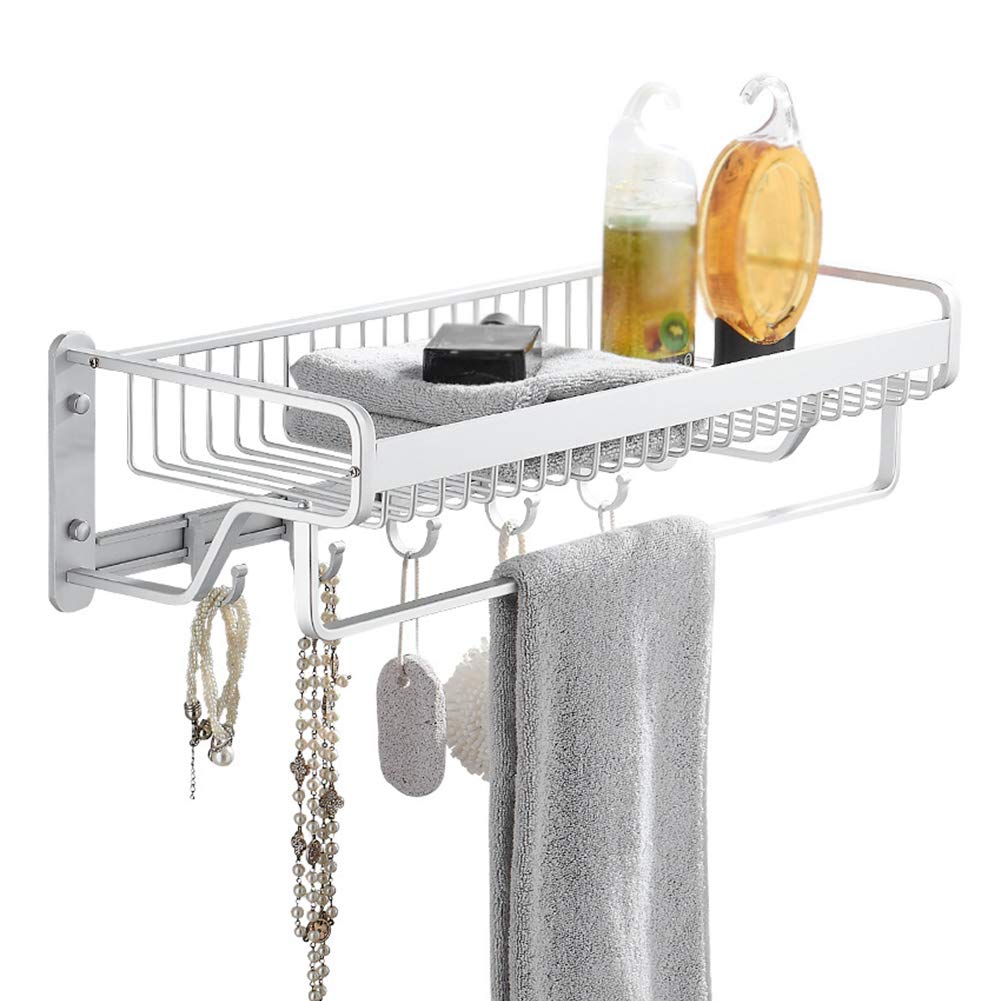 Self Adhesive Shower Basket Bathroom Storage Box with Soap Sponge Holder Self Adhesive Shower Caddy Basket for Bathroom