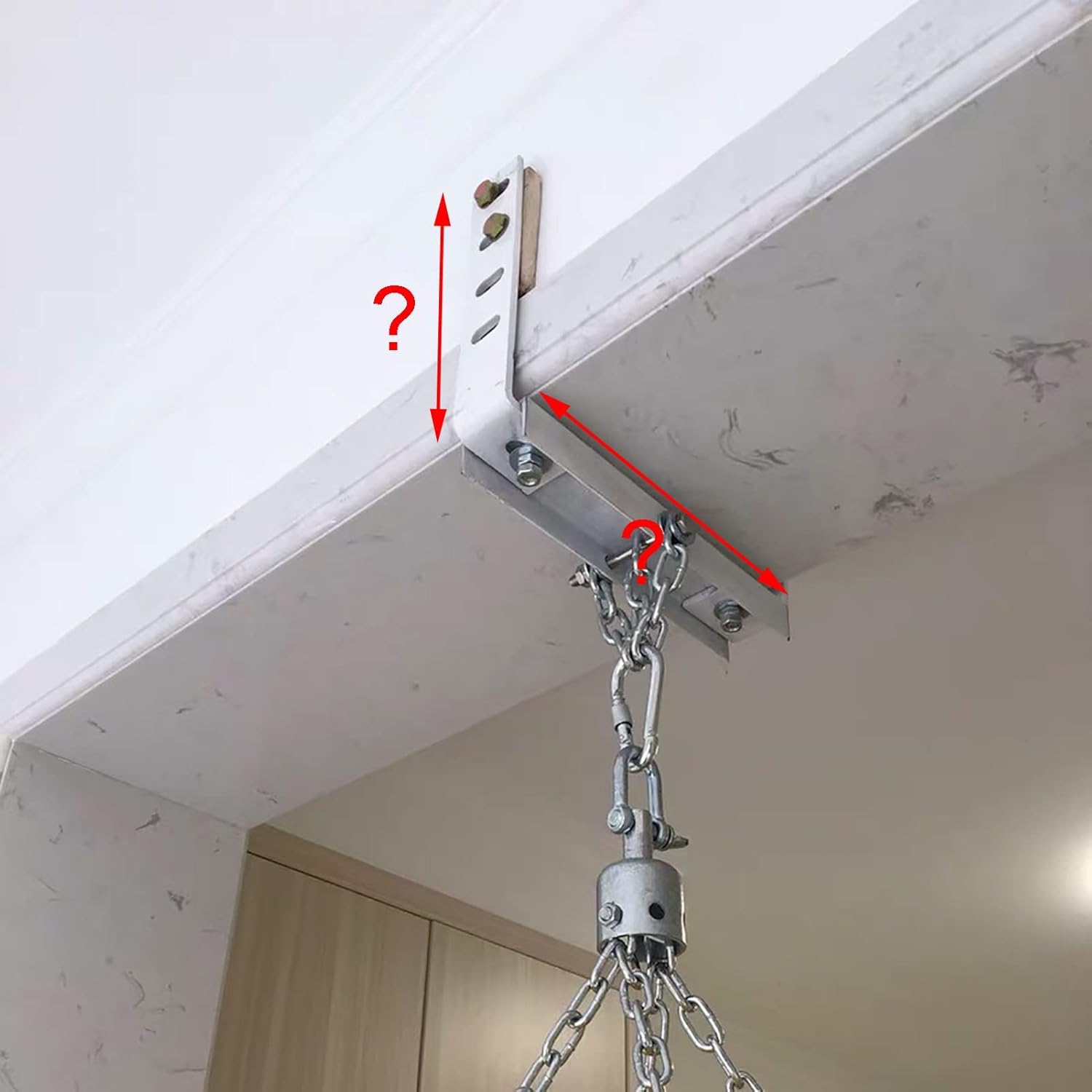 Punching Bag Hanger, Boxing Bag Mounting Bracket, Heavy Duty U-Beam Clamp Holder, Boxing Punching Bag Chain, Wall Mount Ceiling Hooksfor Boxing Punching Heavy Bag Strap Gym Muay Thai Trainin