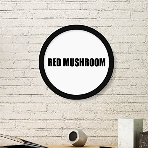 Faux légumes champignon rond de prestige sous cadre bois massif